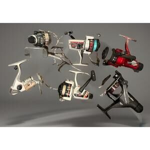 VTG Lot 6 Fishing Reels Shakespeare Diawa Zebco Abu Garcia Gear Equipment -WORK!